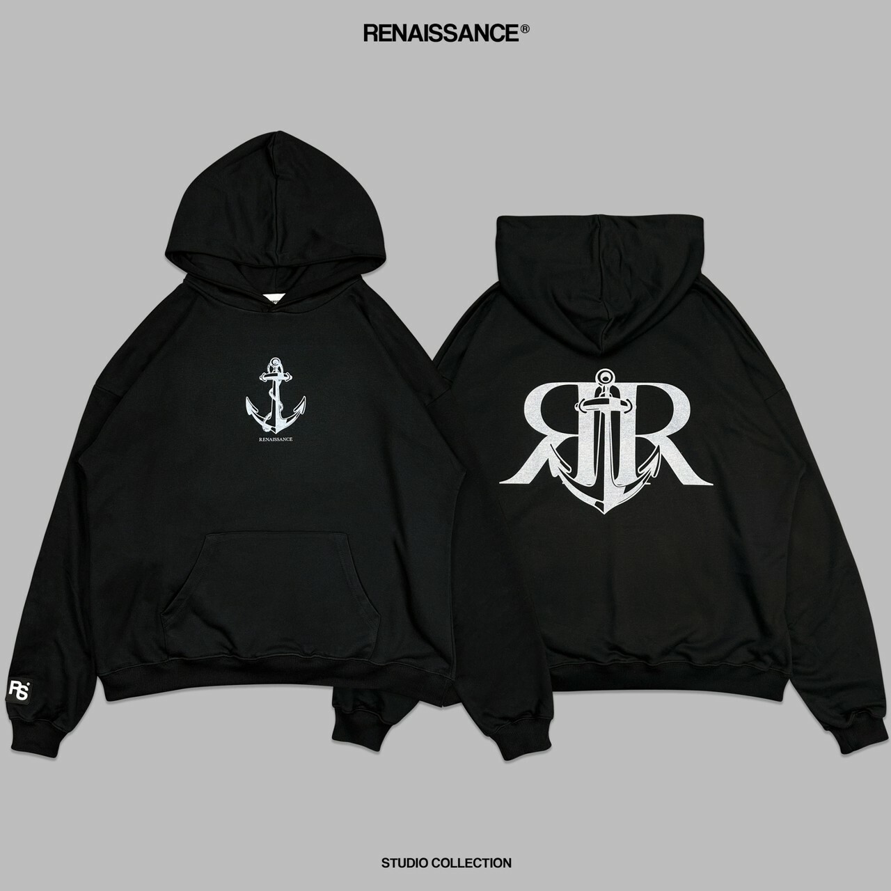 RENAISSANCE 船錨 雙R LOGO帽T “ DOUBLE R BOAT ANCHOR HOODIE “