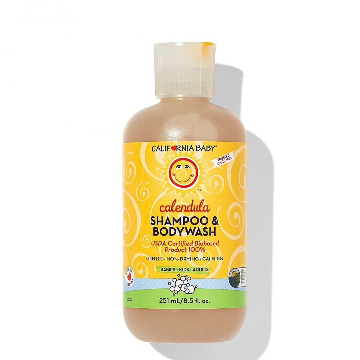California Baby 加州寶寶 - 防濕疹金盞花洗髮及沐浴露 251ml（平行進口）