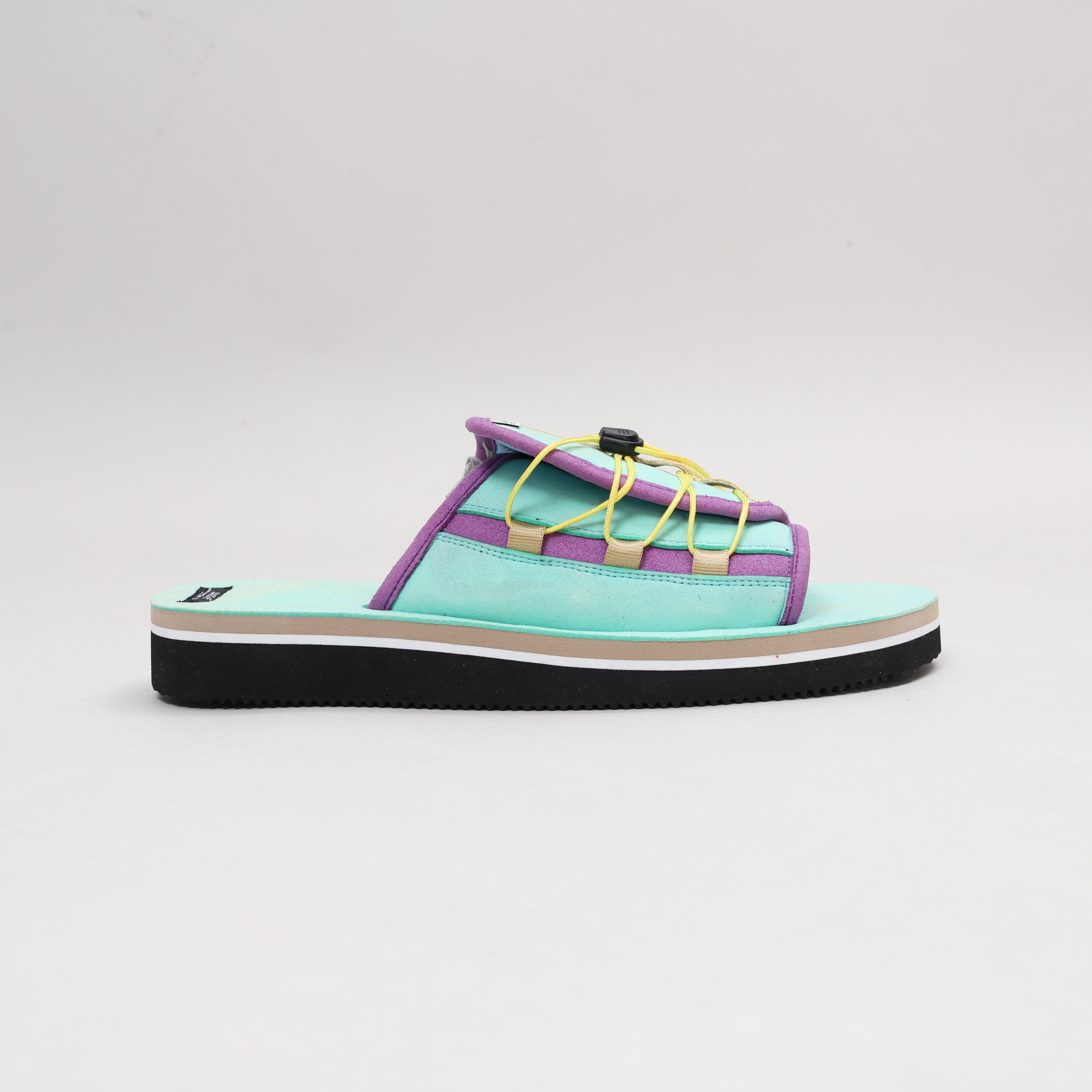 [出清商品售出無退換] [US10/28CM全新展示無盒] SUICOKE OLAS-ECS OG-154A 薄荷綠 撞色 可調節 拉繩 麂皮 拖鞋【SK154AMT10】