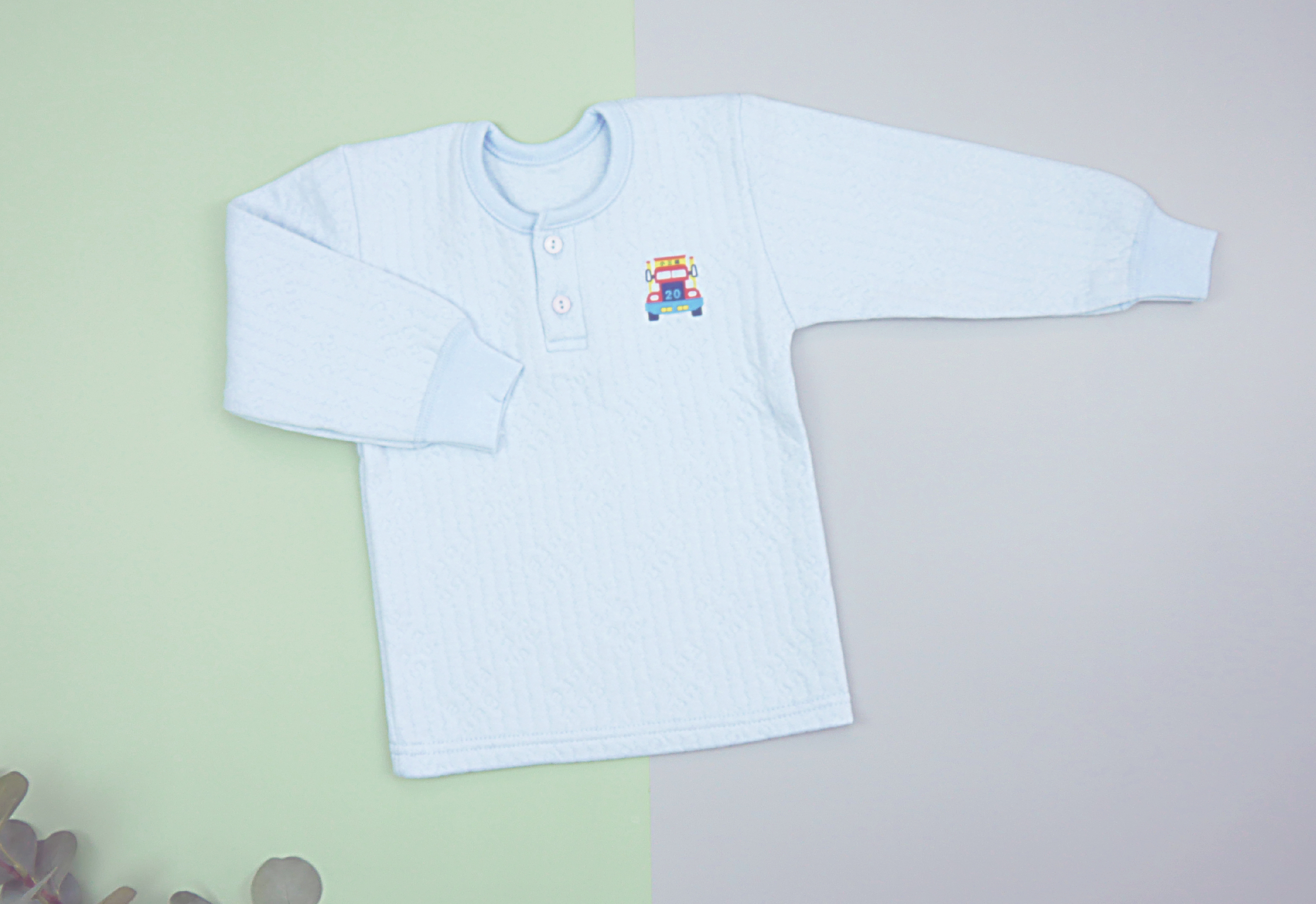 小三福 三福 三層(暖)棉半開長袖