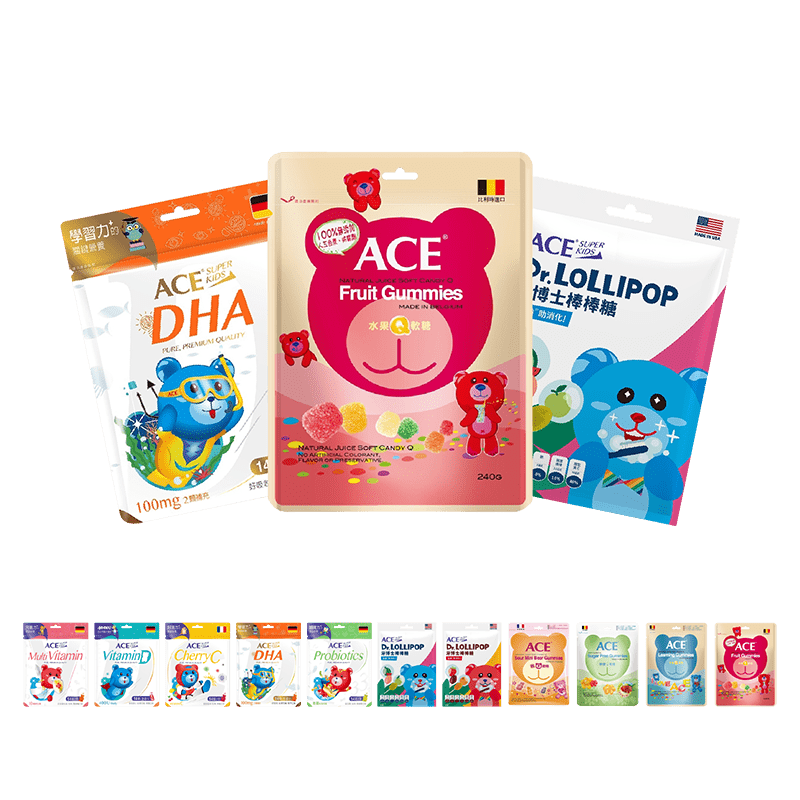 ACE 軟糖 牙博士棒棒糖 機能Q軟糖 無糖熊軟糖