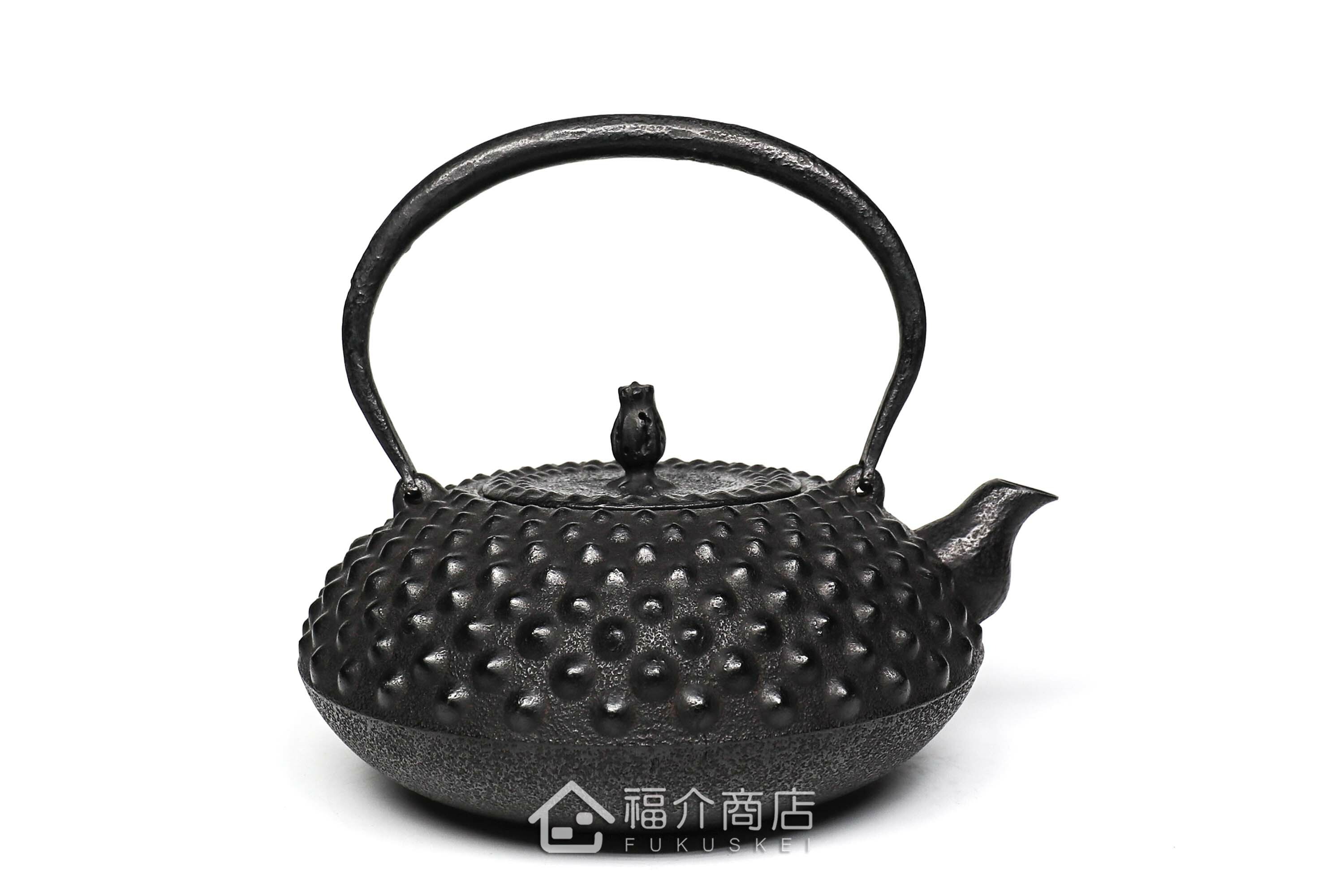 煮水泡茶用的布團型鑄鐵茶壺