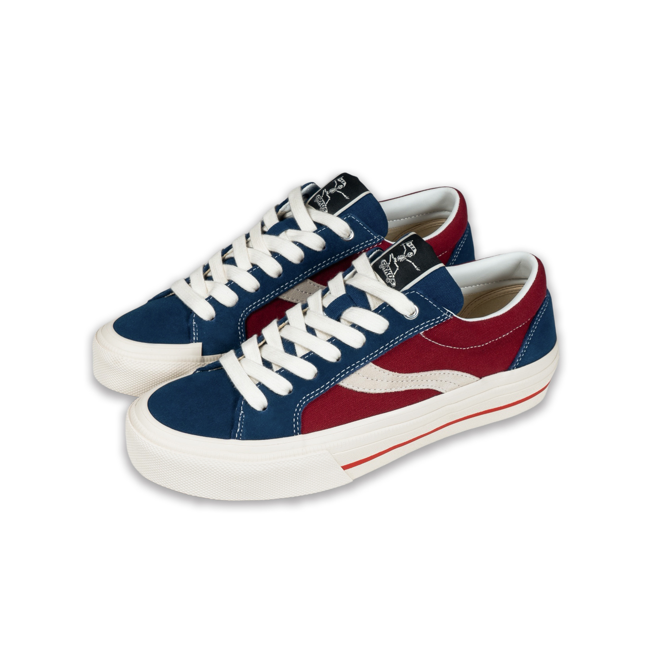 odd CIRKUS ASTLEY LOW GARNET / 生膠帆布鞋 低筒 紅藍