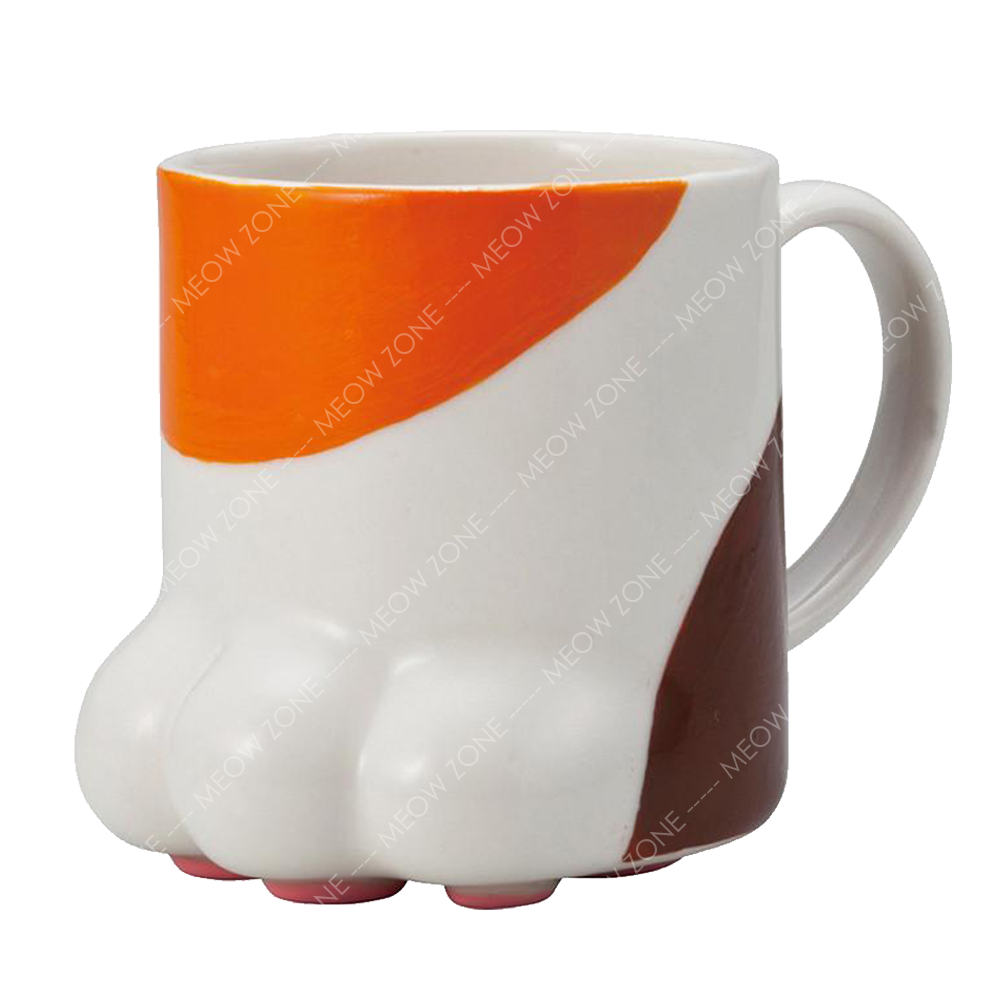 喵喵肉掌杯 - 三色貓 (微波爐適用)