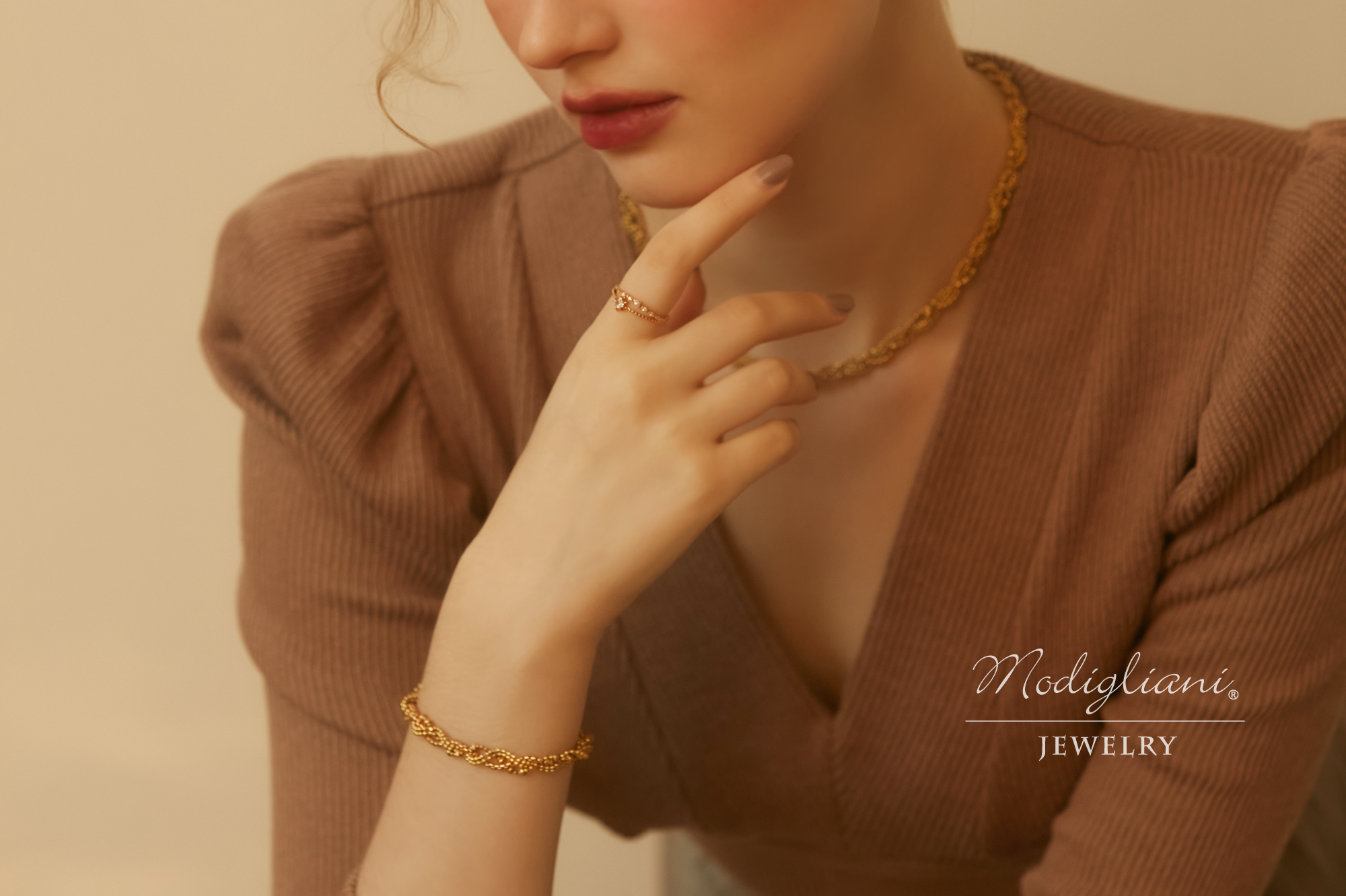 黃銅飾品,黃銅,簡約,百搭,手鍊,設計感,極簡,麻花