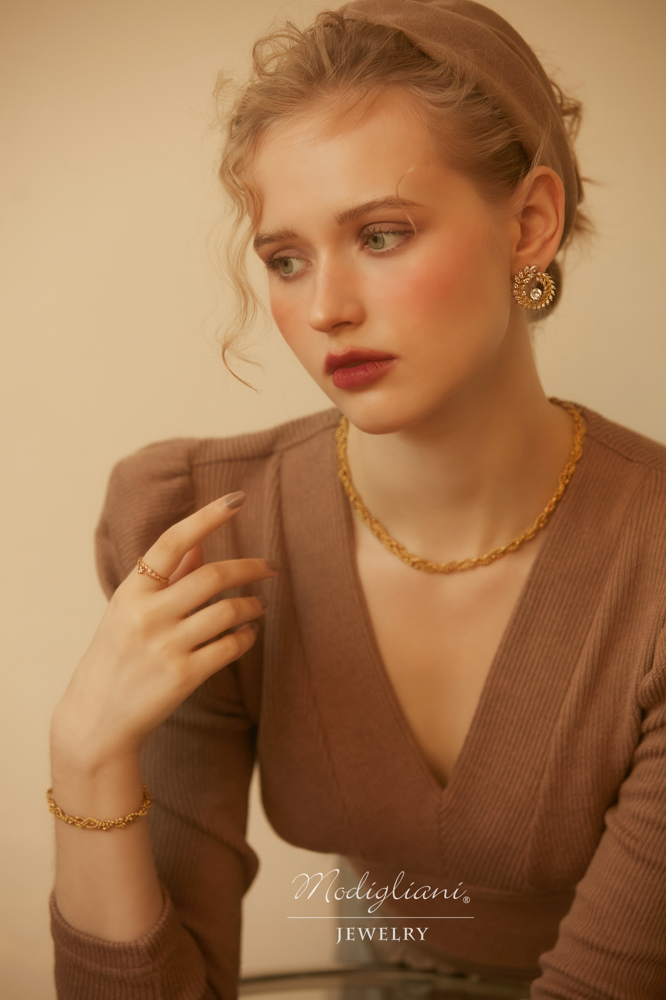 黃銅飾品,黃銅,簡約,百搭,手鍊,設計感,極簡,麻花