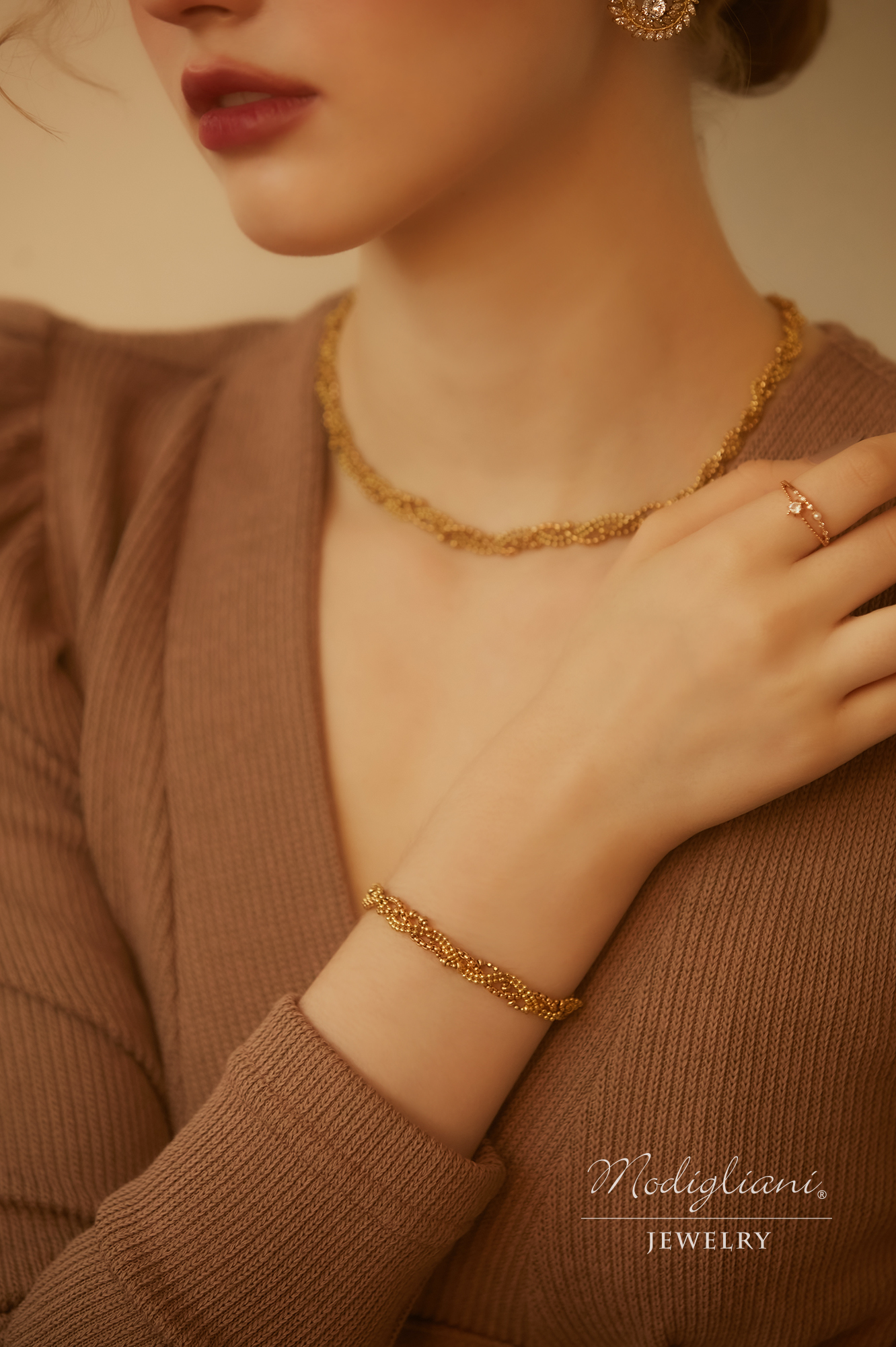 黃銅飾品,黃銅,簡約,百搭,手鍊,設計感,極簡,麻花