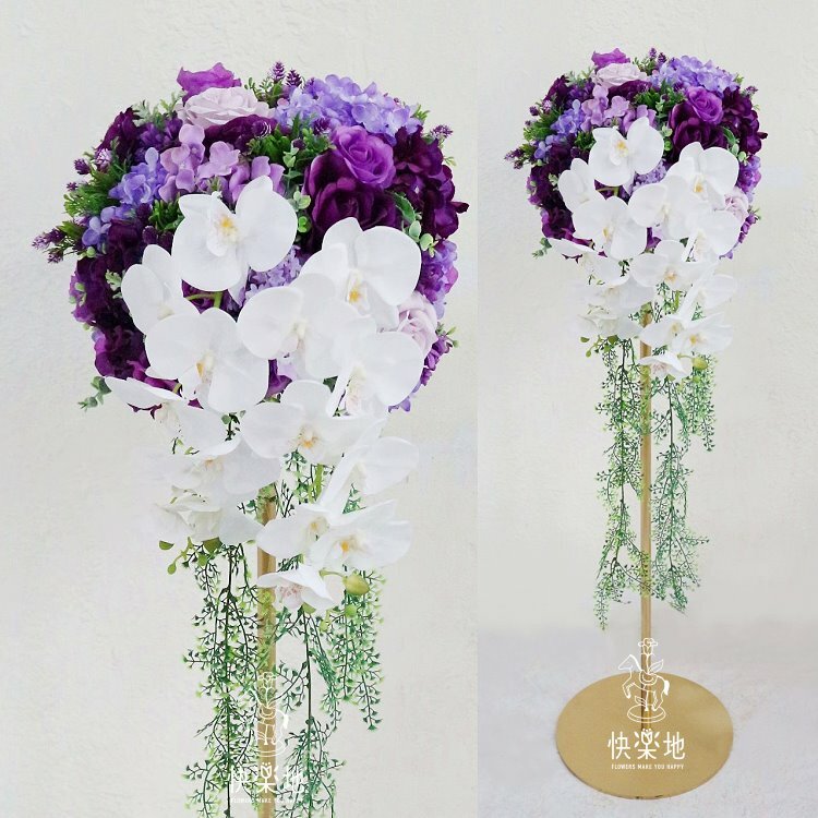 剪綵▪【客製】仿真花柱▪訂製款