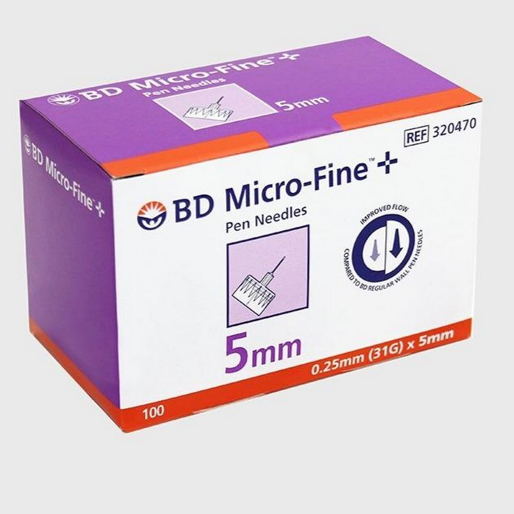 BD Micro-Fine™ 胰島素注射筆專用針 31G 5MM 紫色 (100個裝)