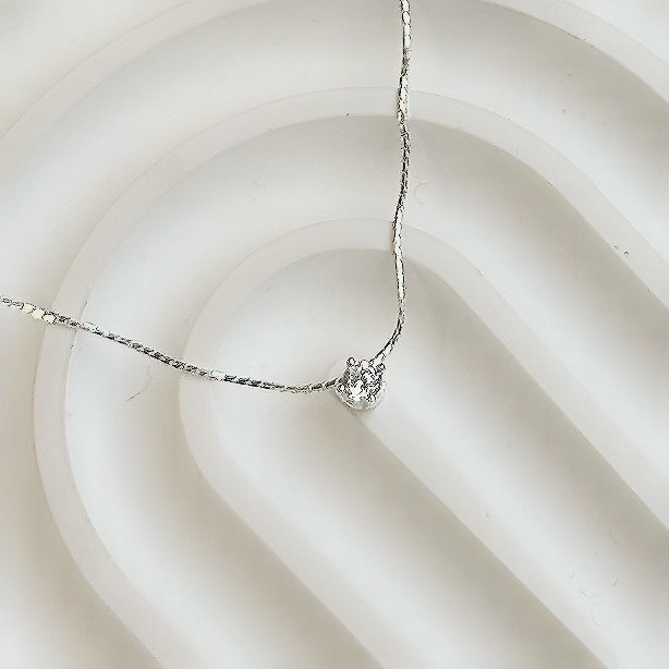S05極低調．小單鑽純銀鎖骨鏈
