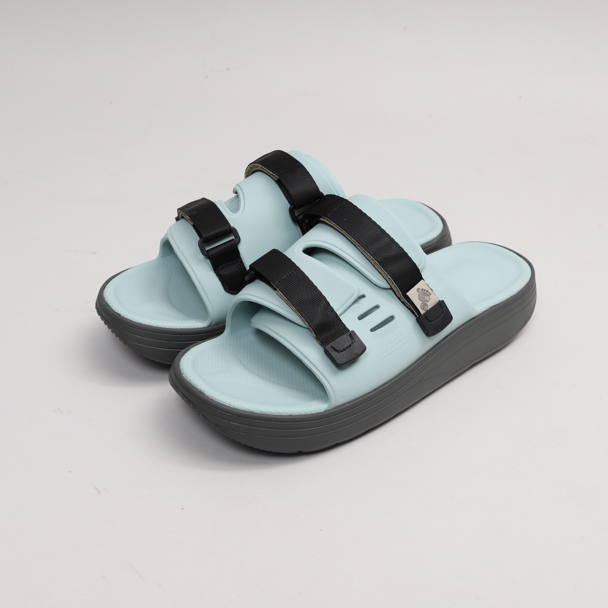 [出清商品售出無退換] [US10/28CM全新展示無盒] SUICOKE URICH OG-INJ-01 薄荷綠深灰 防水拖鞋 魔鬼氈 厚底 日系 休閒【SKINJ01MIG10】