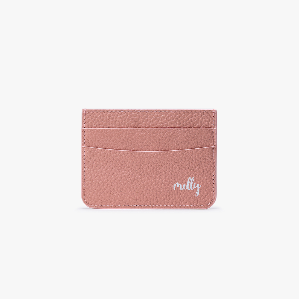 低調姓名 卡夾 蜜荔粉 客製化卡套 - (訂製名字)