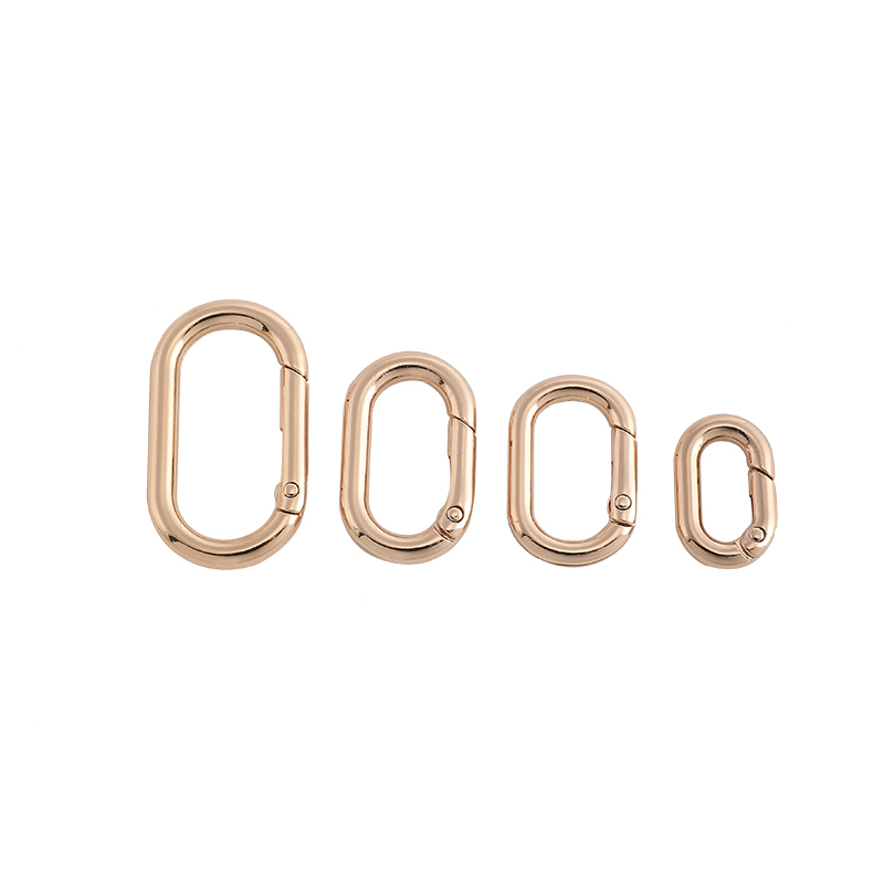 橢圓形彈簧圈包包改造五金開口圈鏈條環扣金屬包扣配件