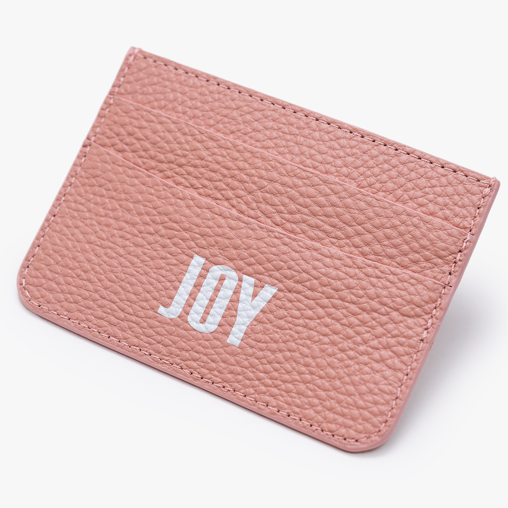 個性字體 卡夾 蜜荔粉 客製化卡套 - (訂製名字)