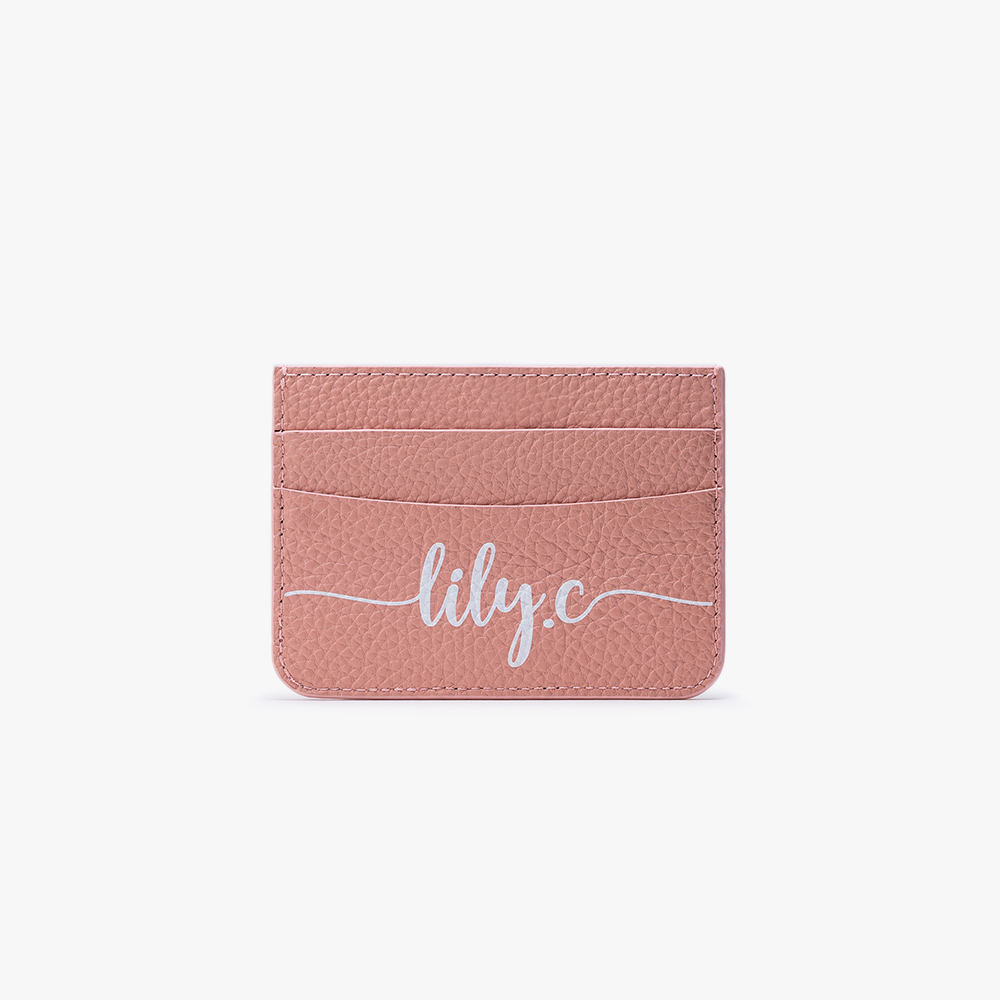 熱門字體 卡夾 蜜荔粉 客製化卡套 - (訂製名字)