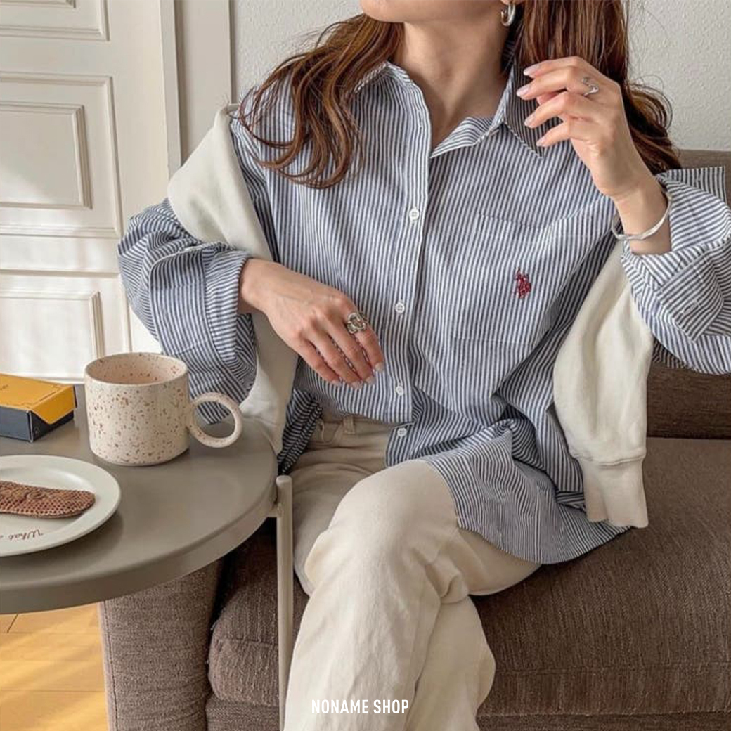 U.S. POLO ASSN 寬版 襯衫 6色 (男/女款)