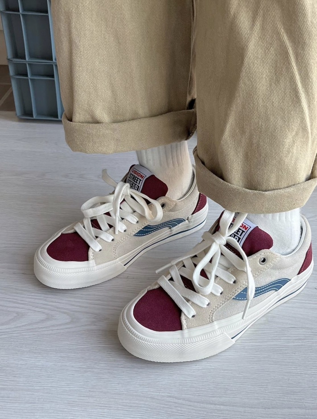 Odd cirkus x vision street wear 翻毛皮板鞋 瑪瑙灰