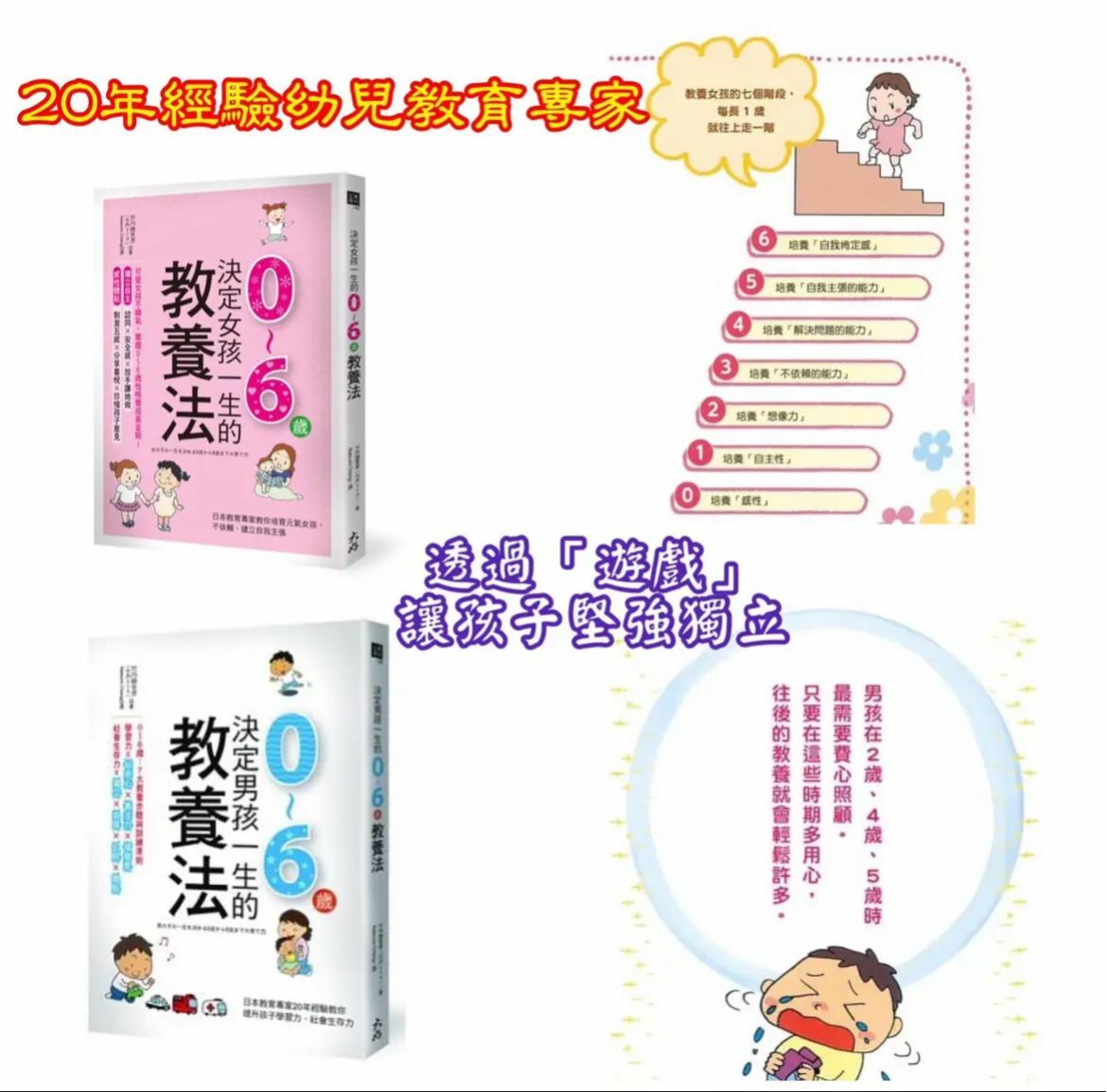 決定女孩/男孩一生的0~6歲教養法