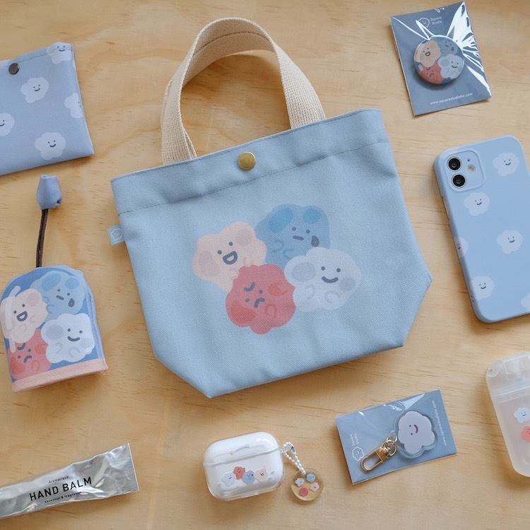 擠成一團 小提袋