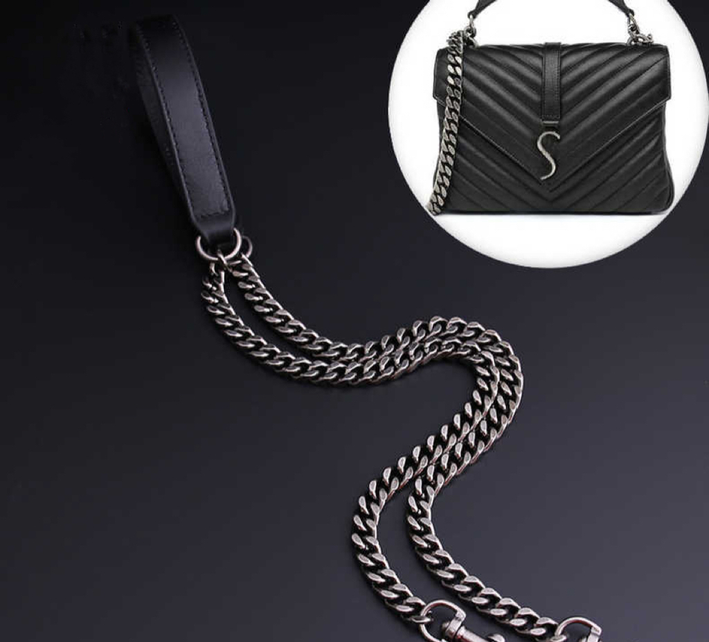 流浪包鏈條肩帶配件包包斜挎帶替換包帶鍊子