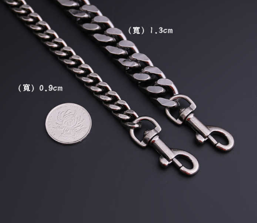 流浪包鏈條肩帶配件包包斜挎帶替換包帶鍊子