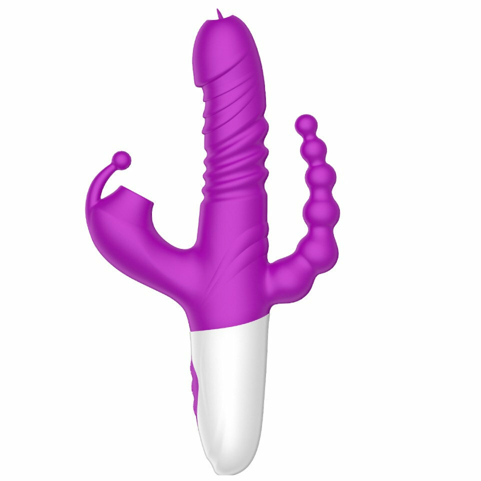 〔超多功能！〕PureJoy 自動抽插多功能震動捧