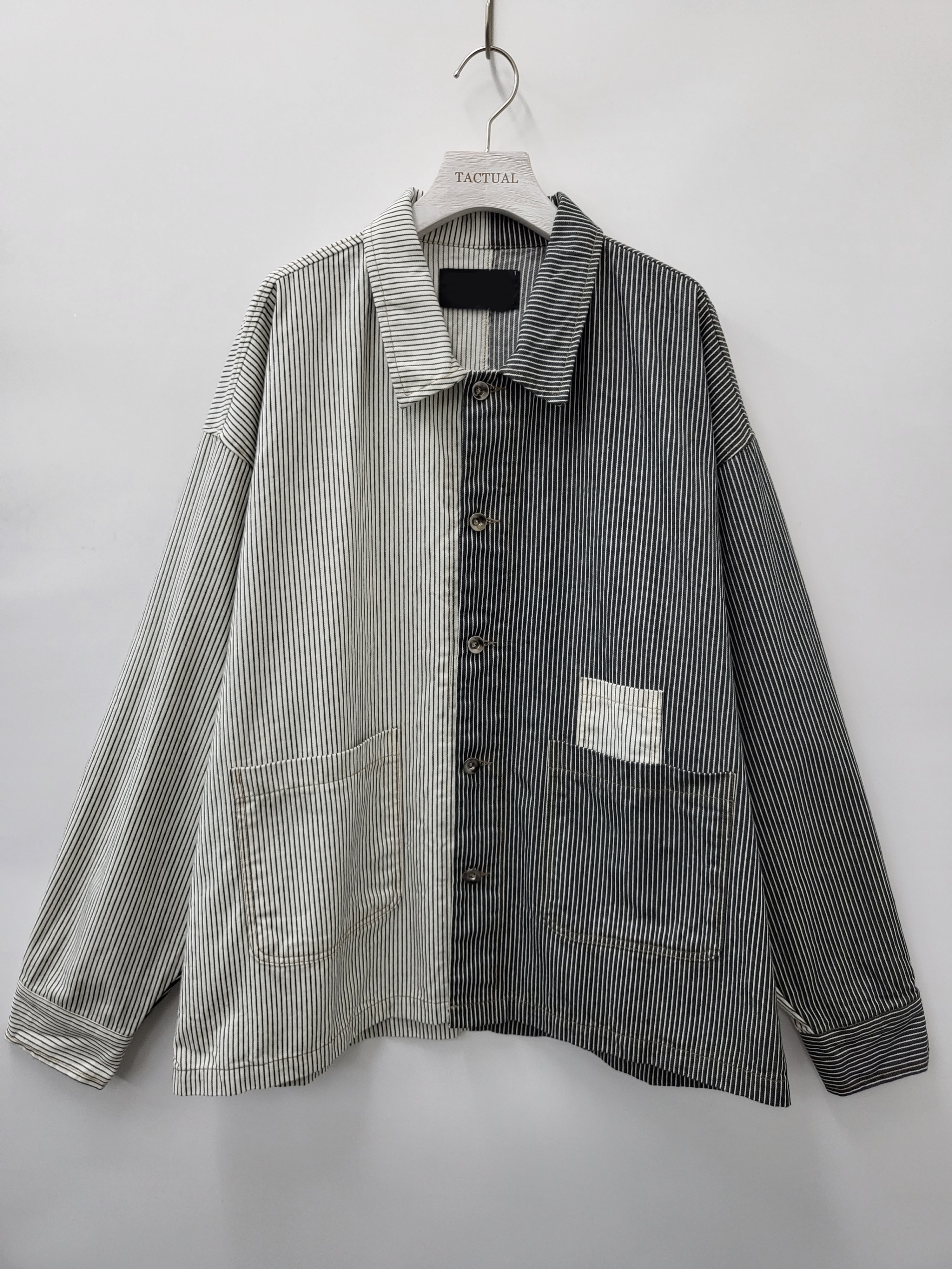 拼色條子恤衫外套 JK2308