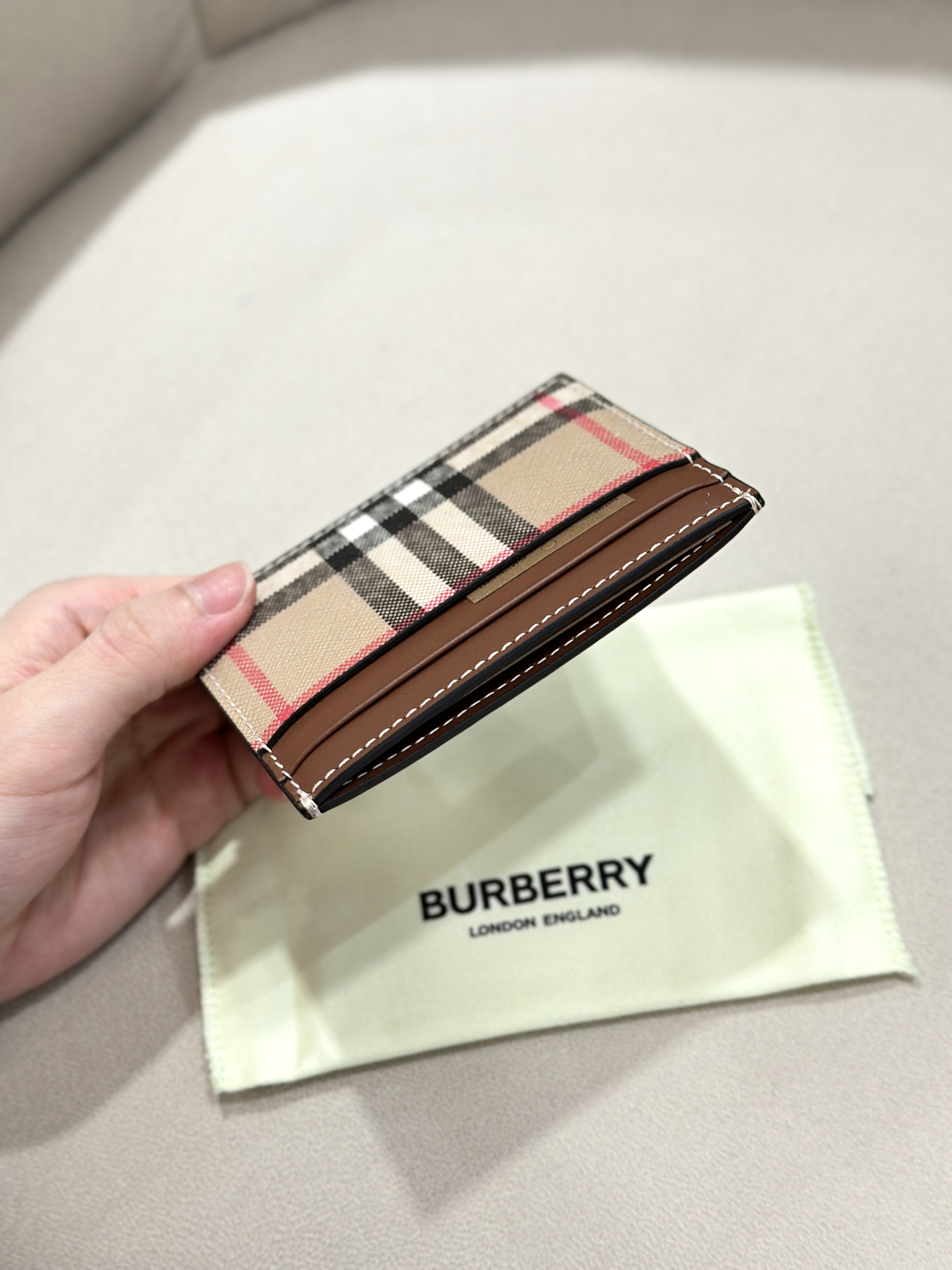 BURBERRY Vintage Check Card Case