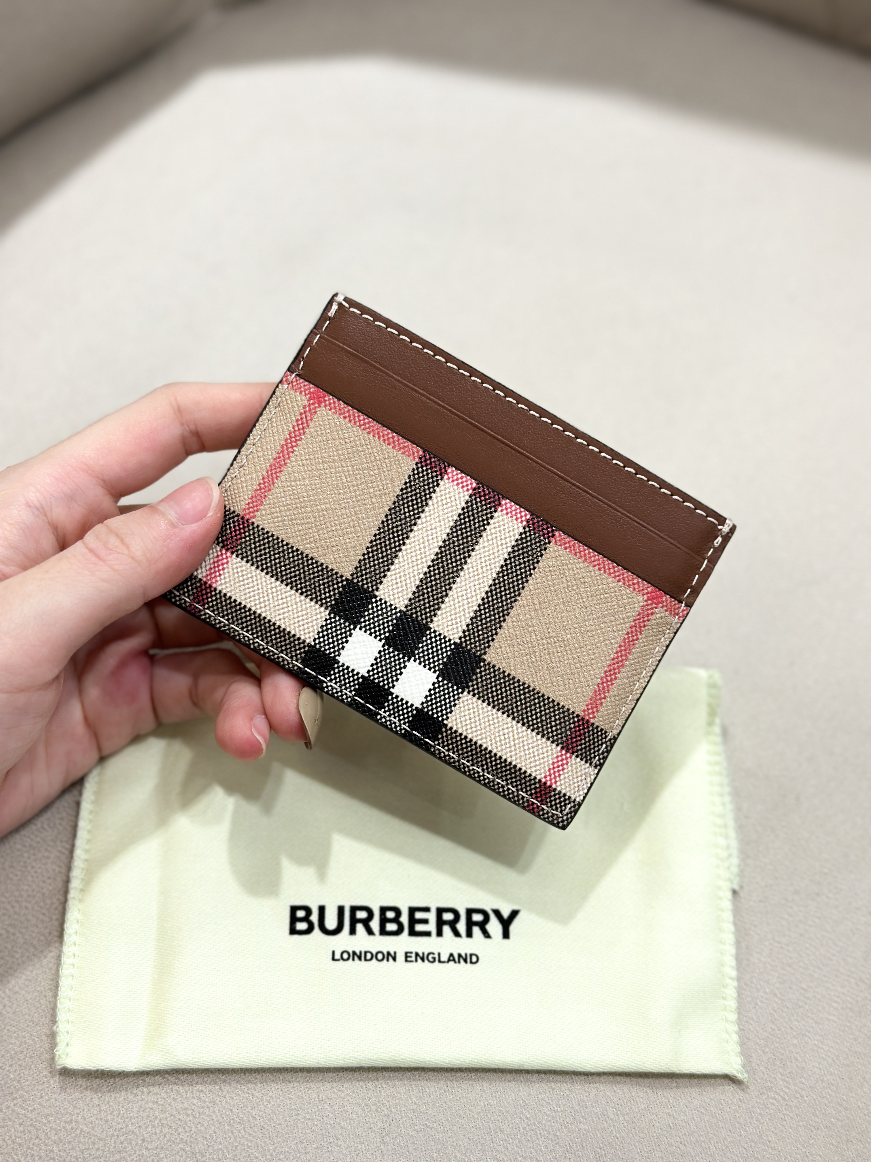 BURBERRY Vintage Check Card Case