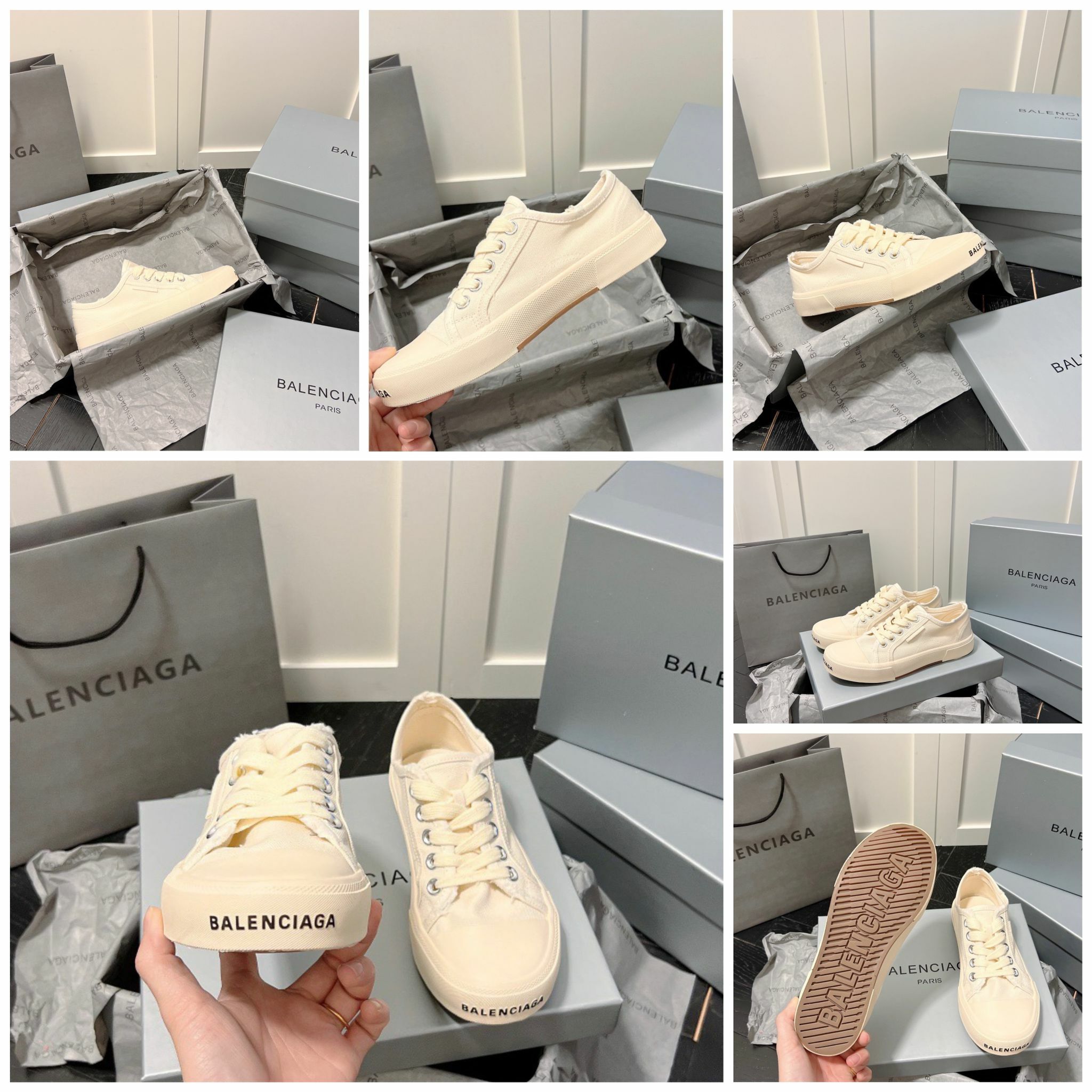 BALENCIAGA巴黎世家最新Paris休閒帆布鞋