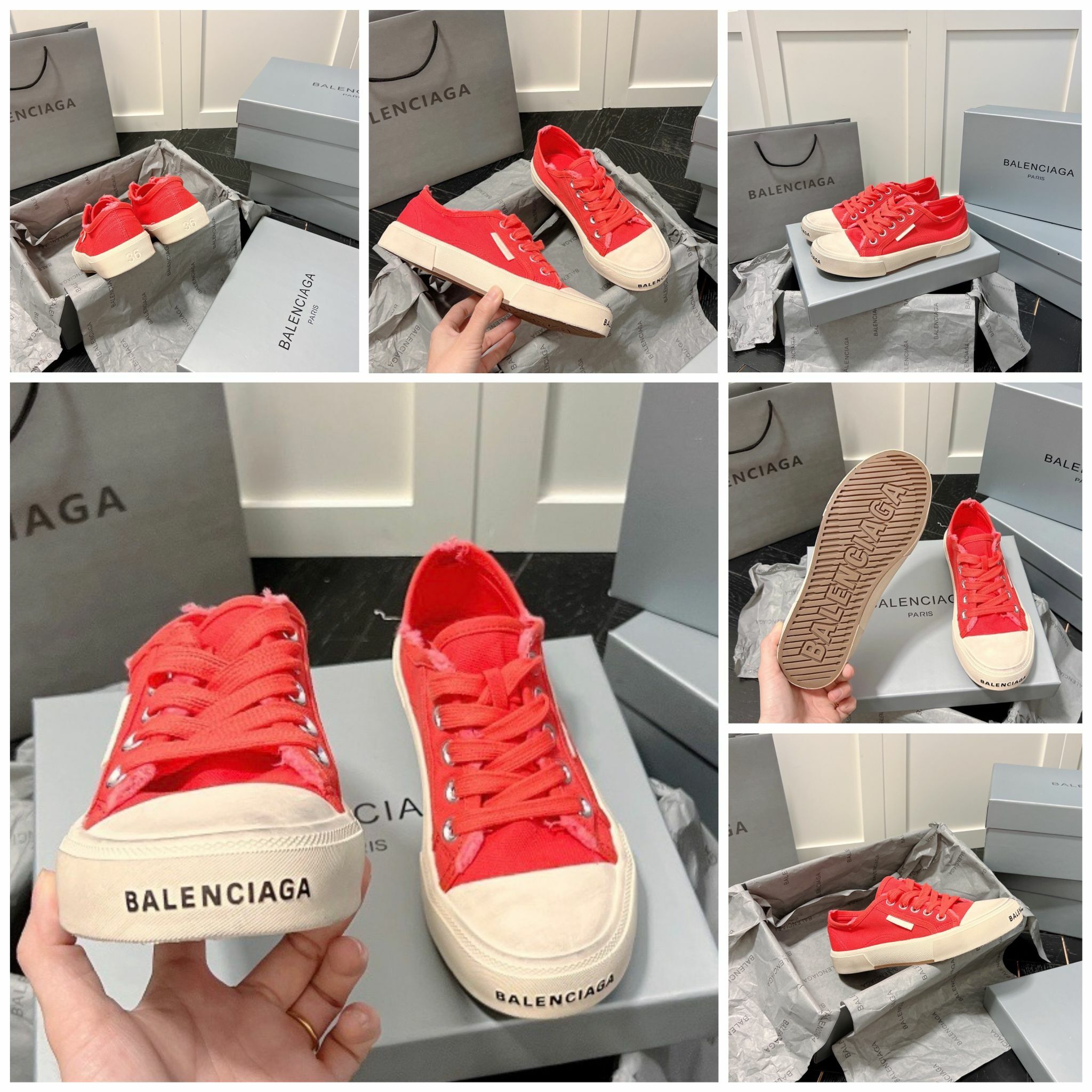BALENCIAGA巴黎世家最新Paris休閒帆布鞋