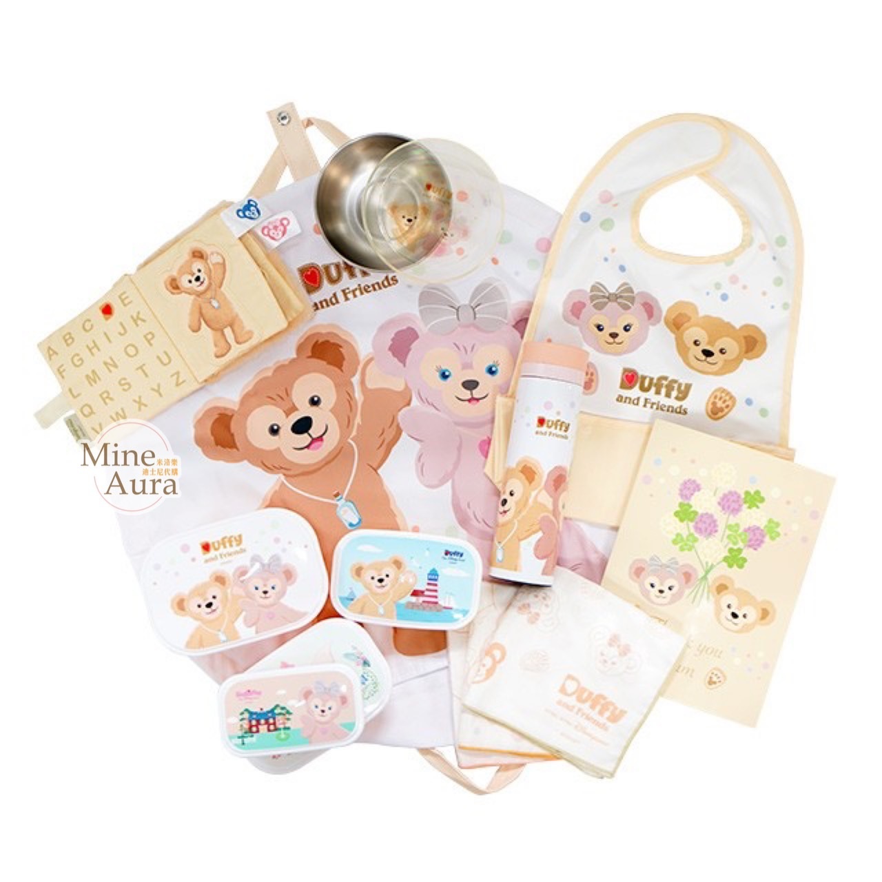 達菲 Duffy 與好友禮盒 嬰兒用品 新生兒禮物 彌月禮 雪莉玫 ShellieMay -香港迪士尼樂園