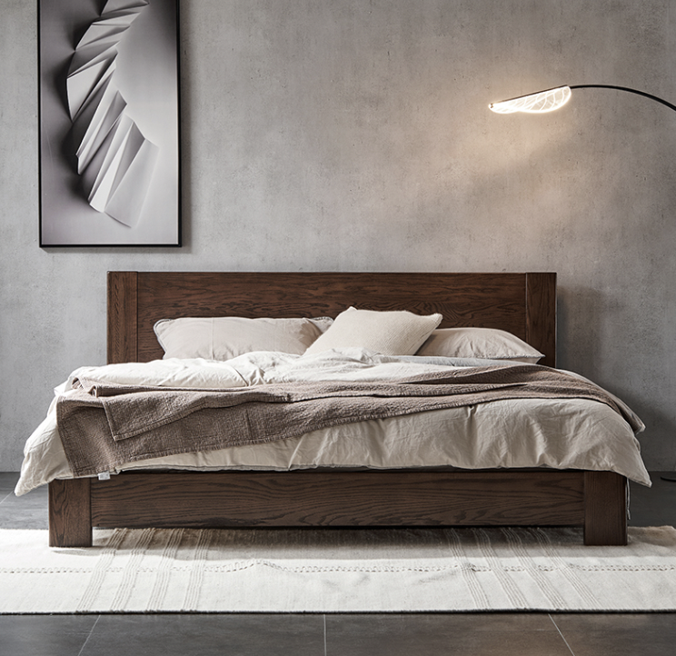 富士胡桃置物床架 FS-A3011