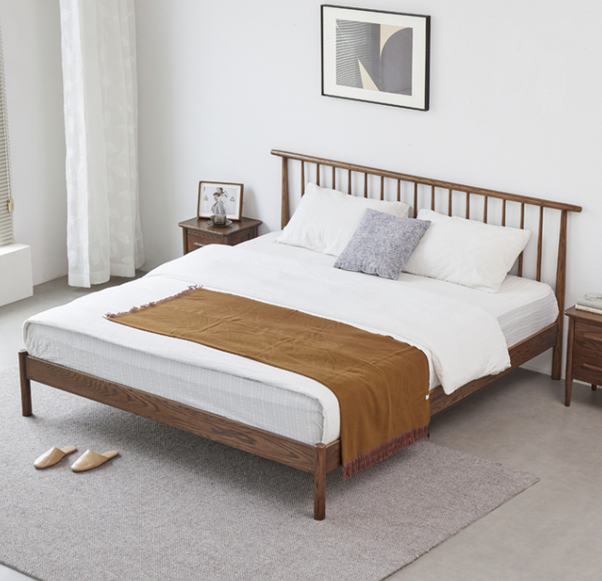 聖羅莎胡桃床架A款 SLS-A1013