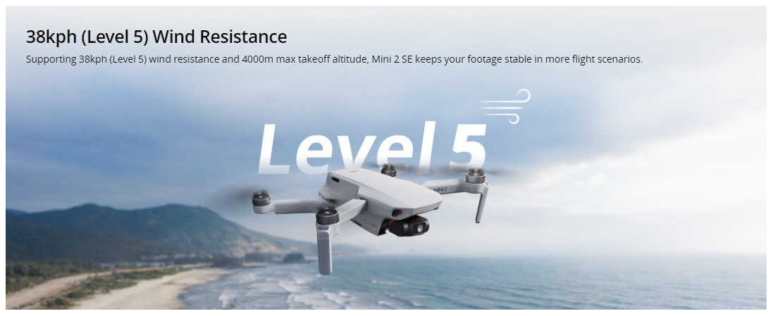 Dji mavic air 2 deals wind resistance