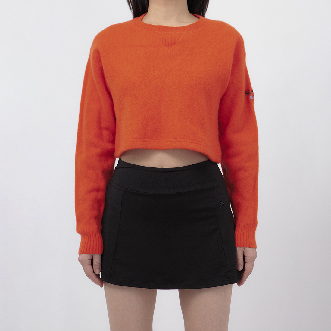 VINTAGE POLO CROP SWEATER