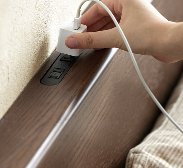 溫德胡桃床架 WD-K7011