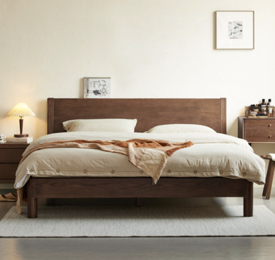 溫德胡桃床架 WD-K7011