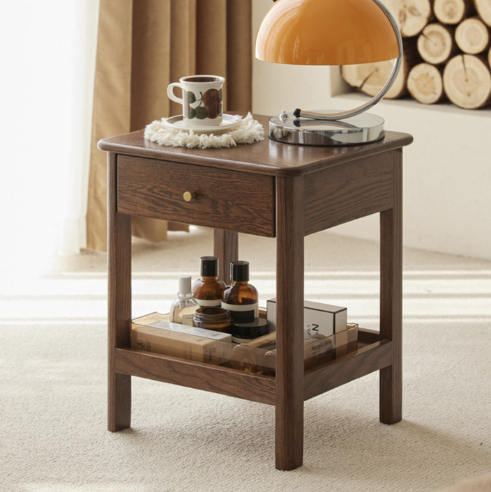 加莫胡桃一抽床頭櫃 JM-A5023