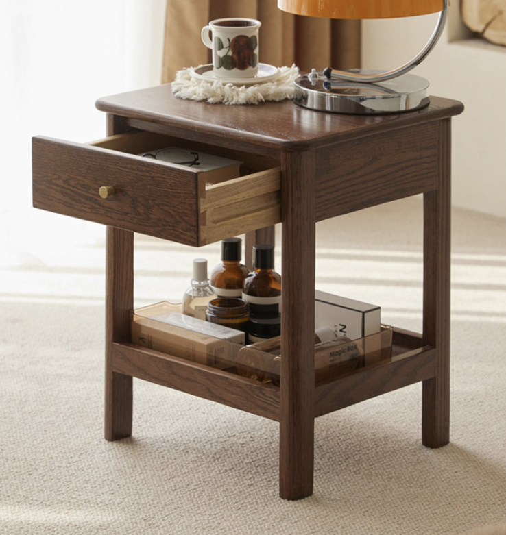 加莫胡桃一抽床頭櫃 JM-A5023