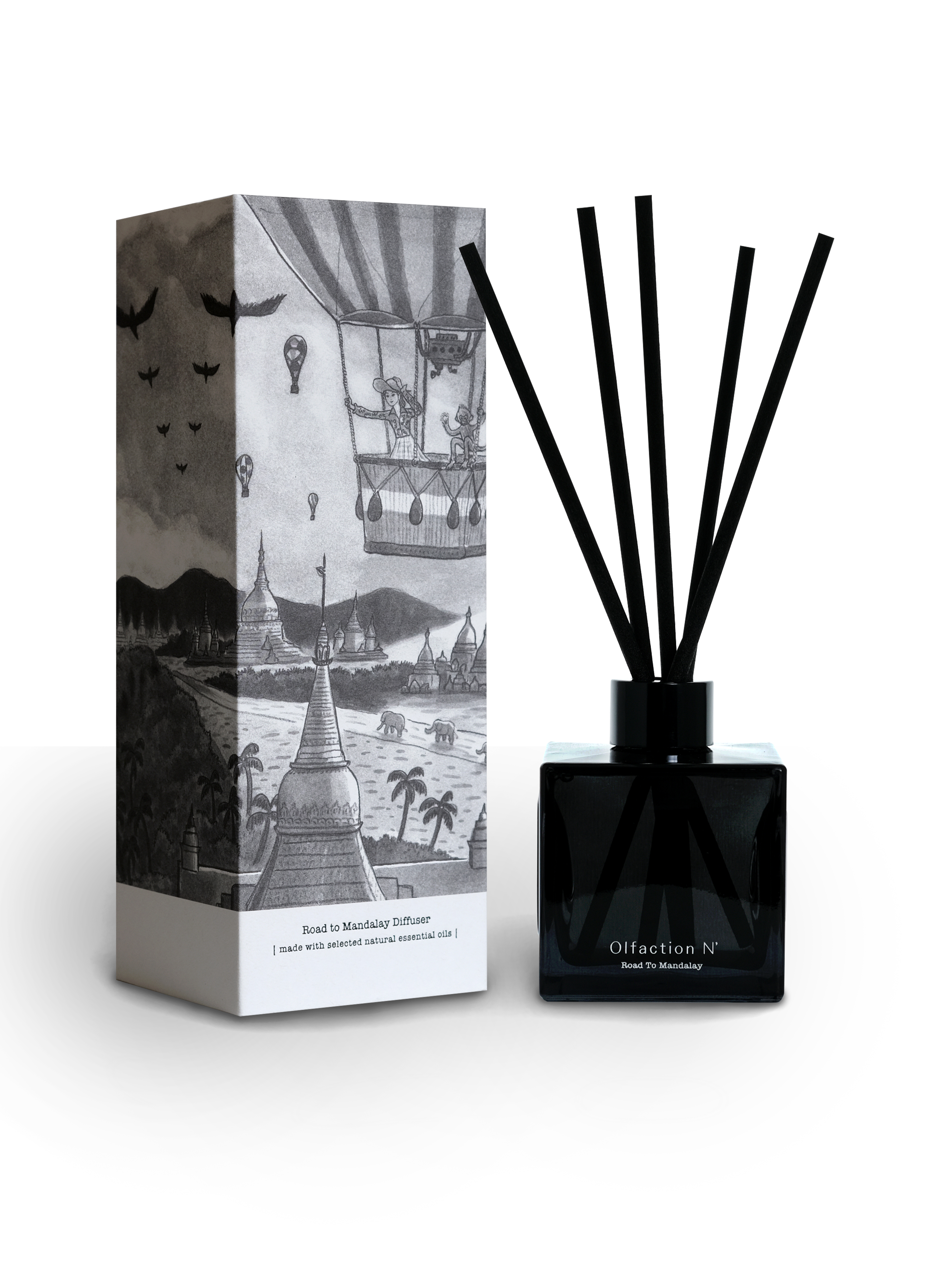 緬甸古道香薰枝擴香瓶 (200ml)