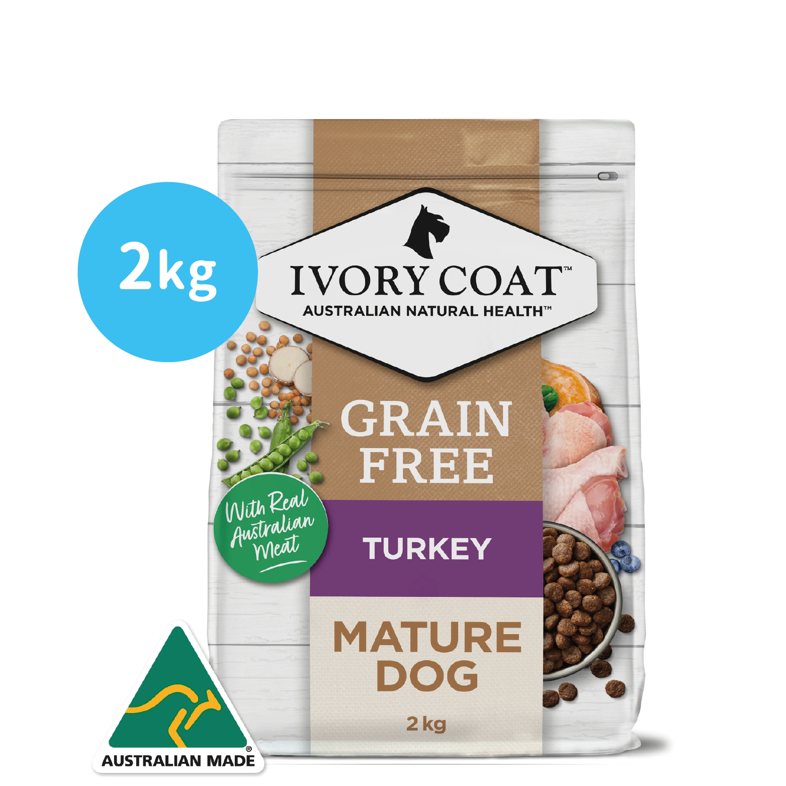 Ivory Coat⎜低脂/火雞肉 老犬配方 2kg