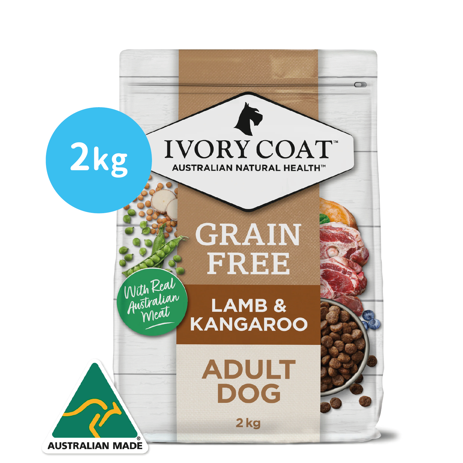 Ivory Coat⎜羊肉&袋鼠肉 成犬配方 2kg