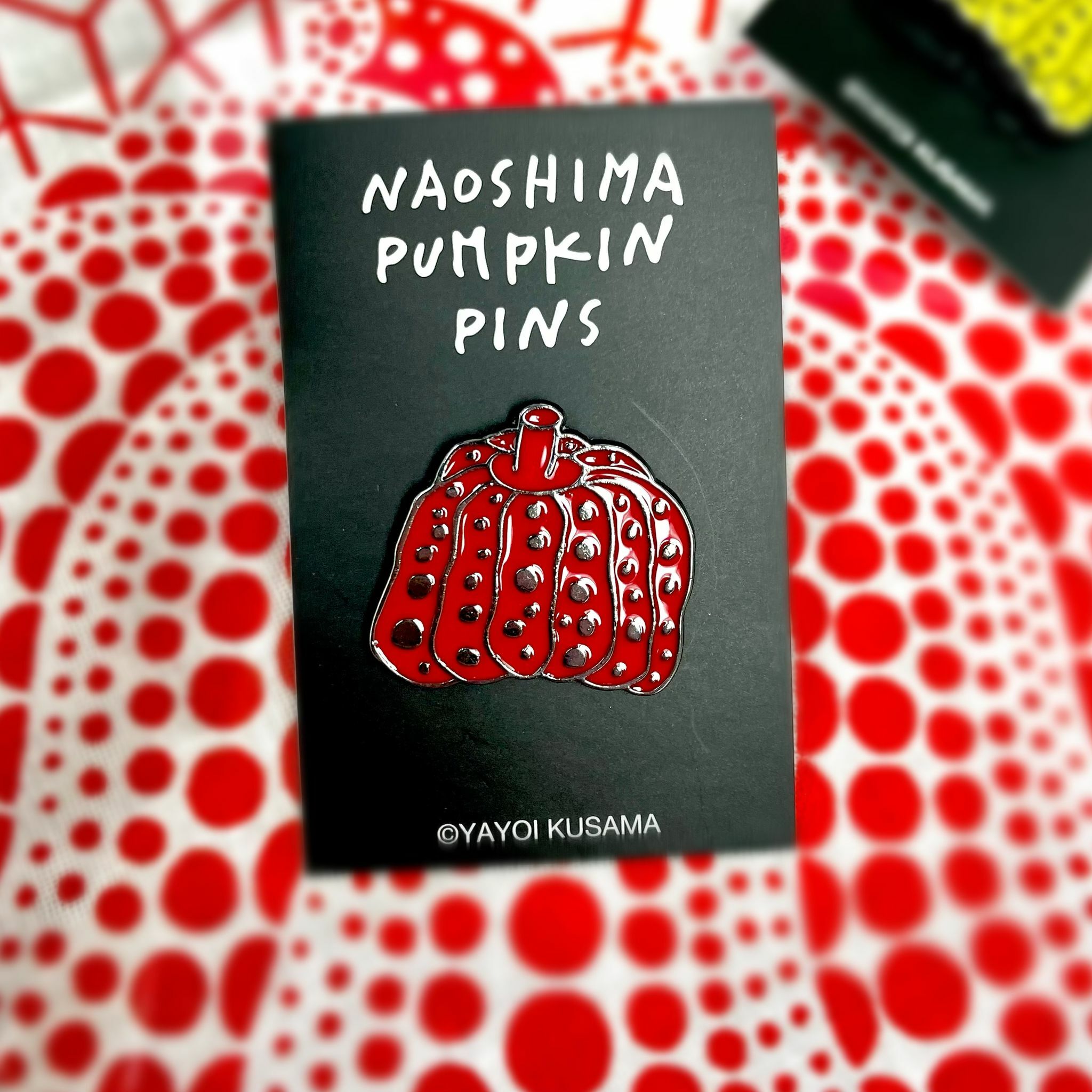 Yayoi Kusama Pumpkin Pin (Yellow / Red)