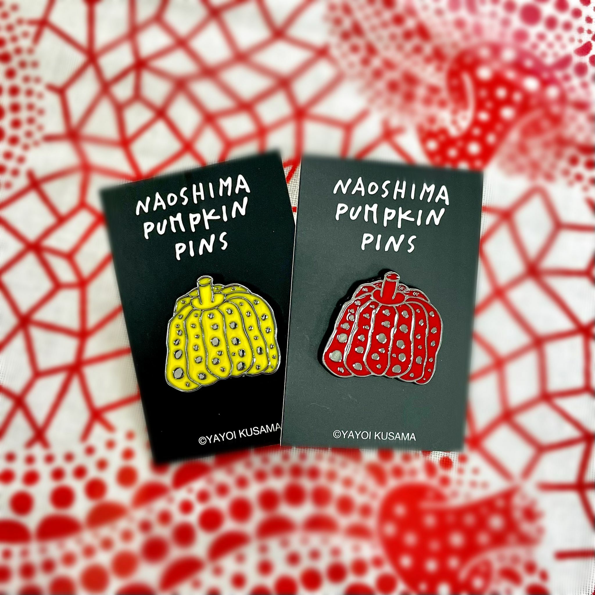 Yayoi Kusama Pumpkin Pin (Yellow / Red)