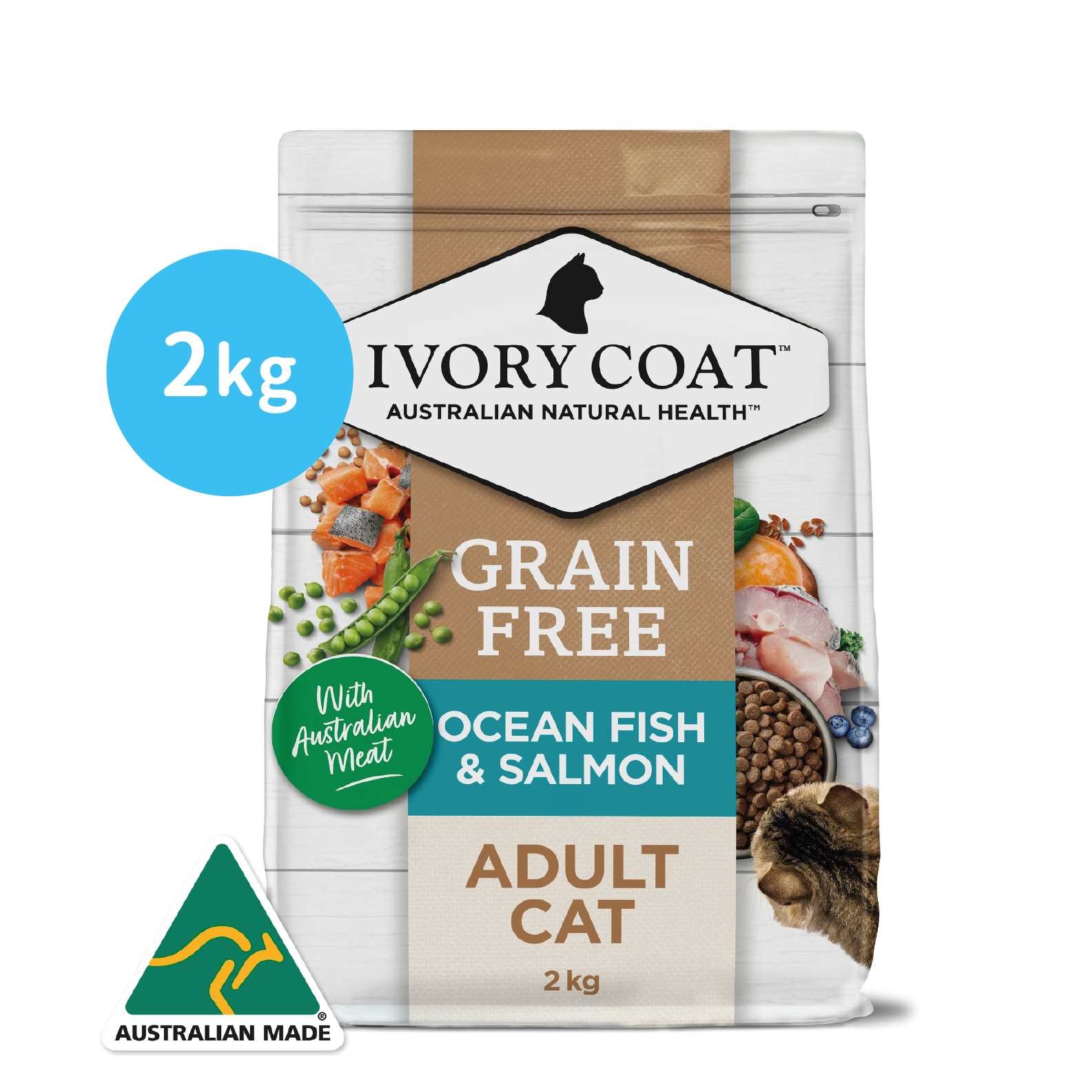 Ivory Coat⎜深海魚和三文魚 成貓配方 2kg