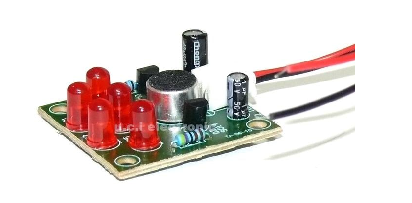 【UCI電子】(Z-2) DIY聲控LED旋律燈 DIY製作套件 電子小製作 聲控套件散件 (含鈕扣電池+電池盒