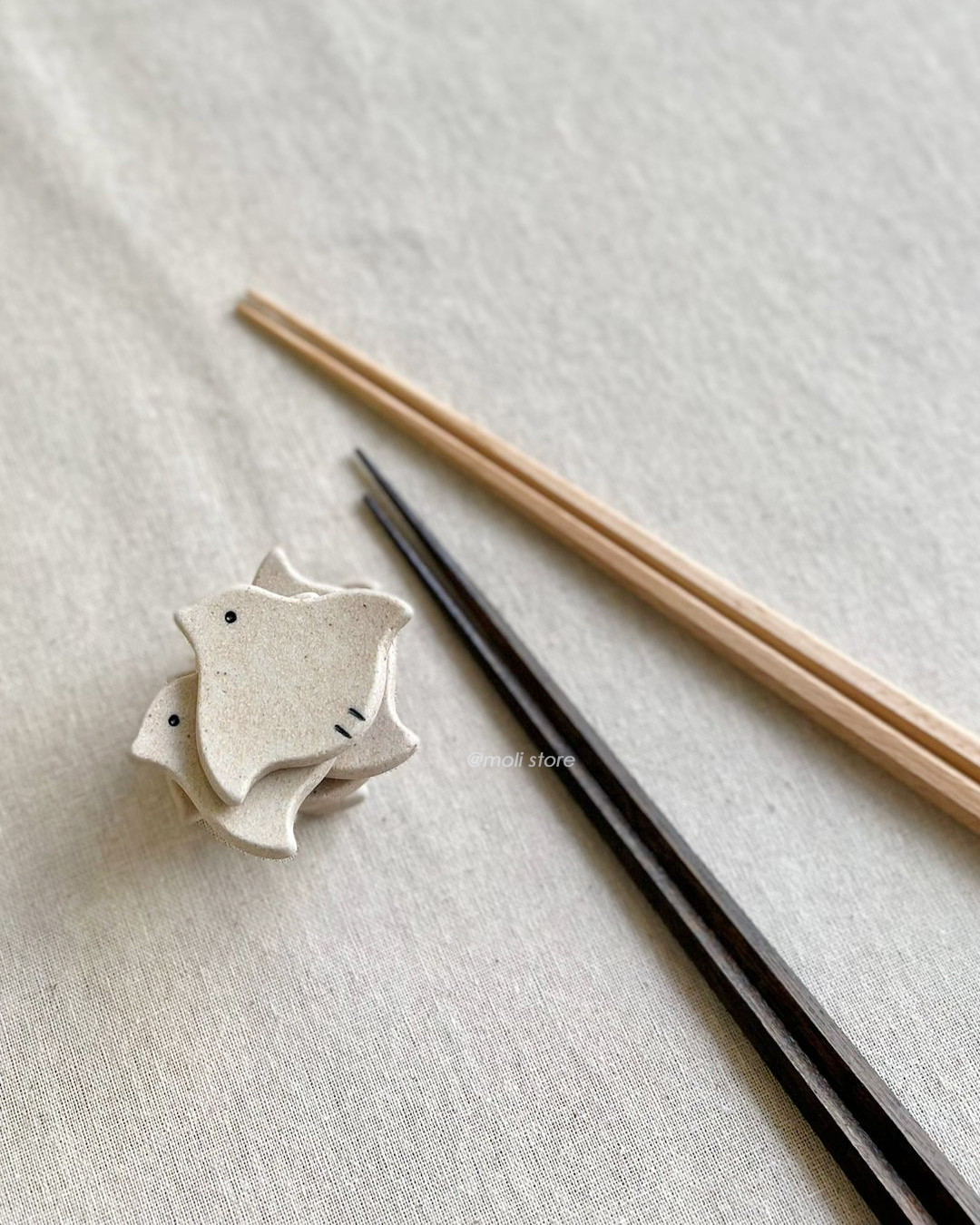 千鳥筷子托｜美濃燒