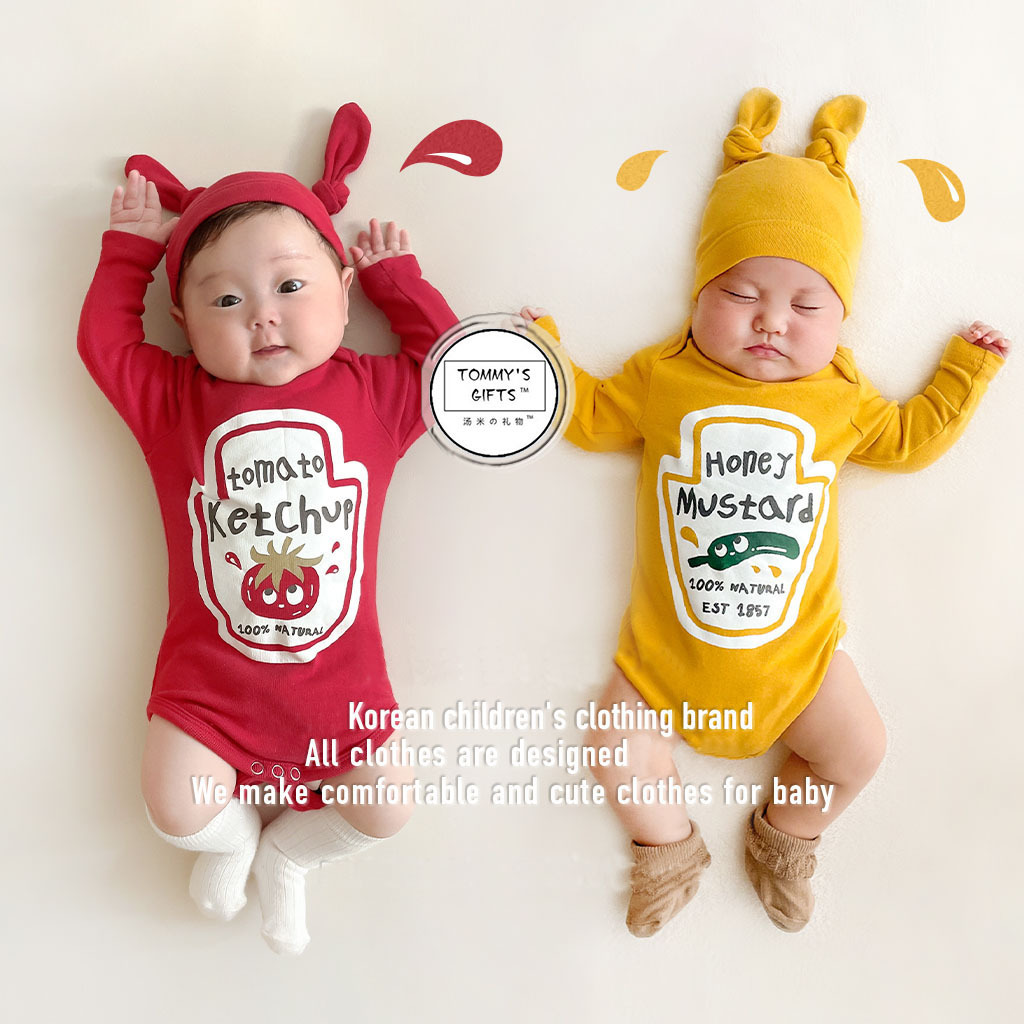 ketchup & mustard bodysuit set