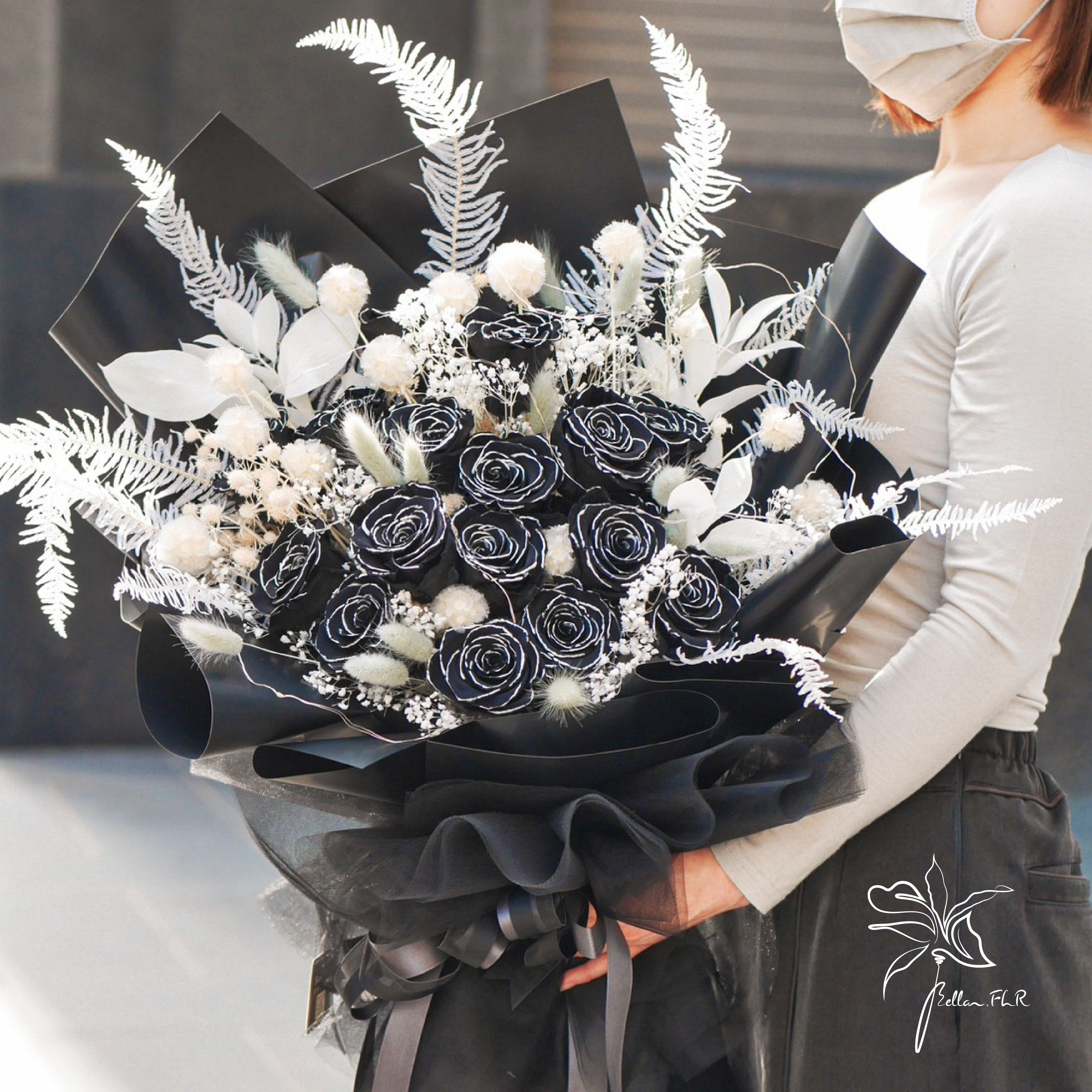 【外冷內熱的高冷情懷】大型永生乾燥花束